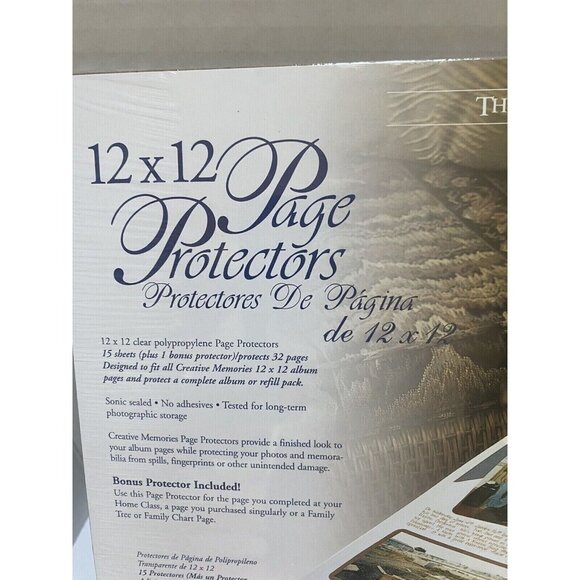 Creative Memories 12x12 Scrapbook Page Protectors Old Style Clear 15 Sheets - Picture 2 of 3